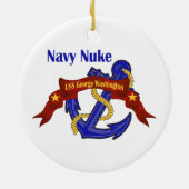 Marine-Kernwaffe USS George Washington Keramik Ornament (Hinten)