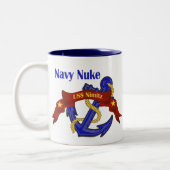 Marine-Kernwaffe ~ USS Nimitz Zweifarbige Tasse (Links)
