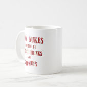 Marine-Kernwaffen angetrieben durch Energie Kaffeetasse (Vorderseite Links)