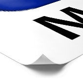 Marine Le Pen 2017 Französisches Flaggenposter Poster (Ecke)