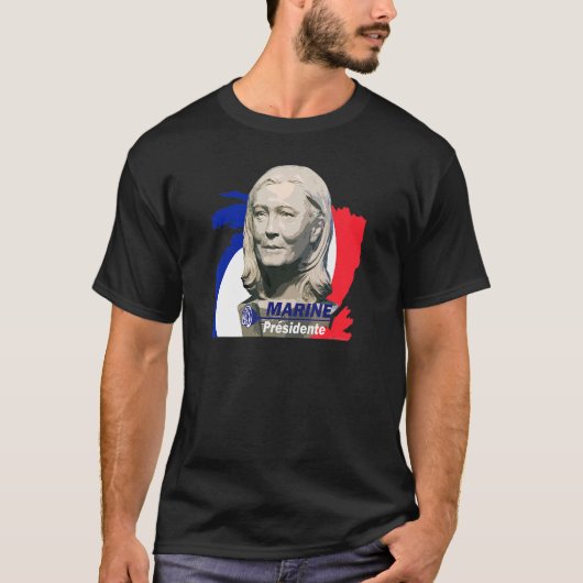 Marine Le Pen Presente T-Shirt (Vorderseite)