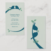 Marine-Liebe-Vögel Visitenkarte (Vorne/Hinten)