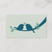 Marine-Liebe-Vögel Visitenkarte (Rückseite)