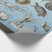 Marine Life 1 Wrapping Paper Geschenkpapier (Ecke)