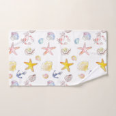 Marine Life & Anchors Badhandtuch Set (Handtuch)