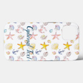 Marine Life & Anchors Case-Mate iPhone Hülle (Rückseite (Horizontal))