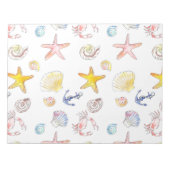 Marine Life & Anchors Notizblock (Vorderseite)