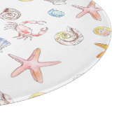 Marine Life & Anchors Schneidebrett (Ecke)