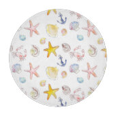 Marine Life & Anchors Schneidebrett (Vorderseite)