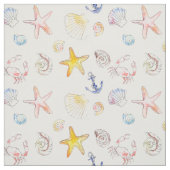 Marine Life & Anchors Stoff (Muster)