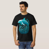 Marine Life Art | Dolphin-Grafikdesign T-Shirt (Vorne ganz)