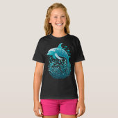Marine Life Art | Dolphin-Grafikdesign T-Shirt (Vorne ganz)