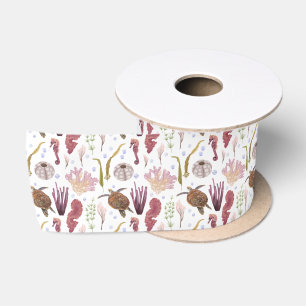 Marine Life Serie Design 29  Satinband