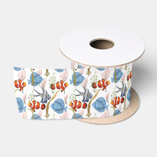 Marine Life Serie Design 33 Satinband