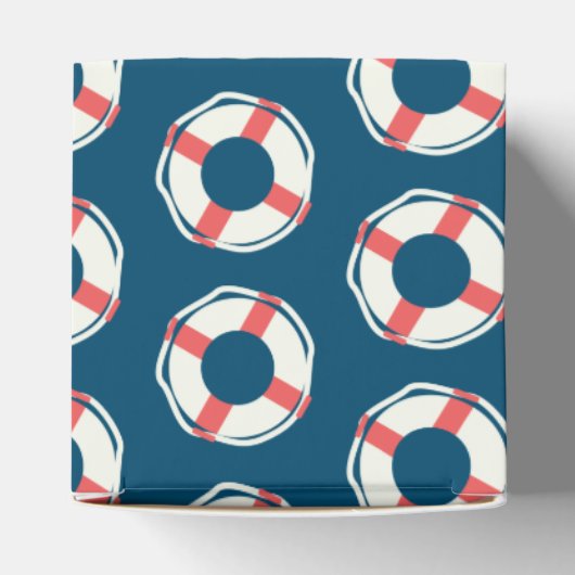 Marine Lifesaver Nautical Birthday Baby Dusche Geschenkschachtel (Oben)