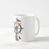 Marine-Mädchen Kaffeetasse (VorderseiteRechts)