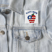 Marine-Mama patriotischer Apple Button (Beispiel)