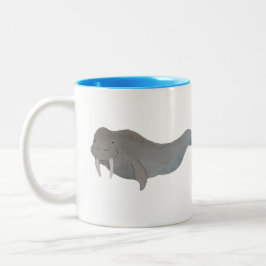 Marine Mammal Watercolor Walrus Zweifarbige Tasse
