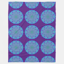 Marine Mandala Fleecedecke