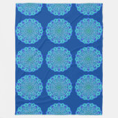 Marine Mandala Fleecedecke (Vorderseite)