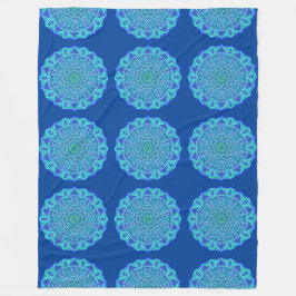 Marine Mandala Fleecedecke