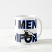 MARINE-MÄNNER IN DER UNIFORM KAFFEETASSE (VorderseiteRechts)