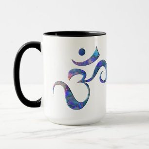 Marine Marmorierte Om Tasse