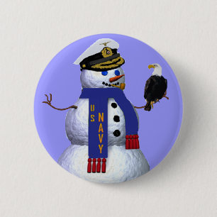 Marine-Militär knöpft Button