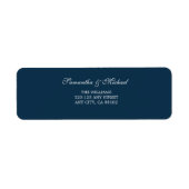 Marine-Minimalistische-Adresseletiket (Vorne)