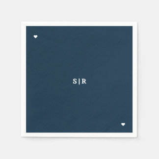 Marine-minimalistische Hochzeitsserviette  Serviette