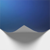 Marine mit leicht blauem, glänzendem Wrapping Pape Geschenkpapier (Ecke)