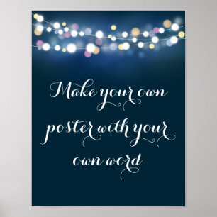 Marine mit Licht machen Ihr eigenes Poster drucken