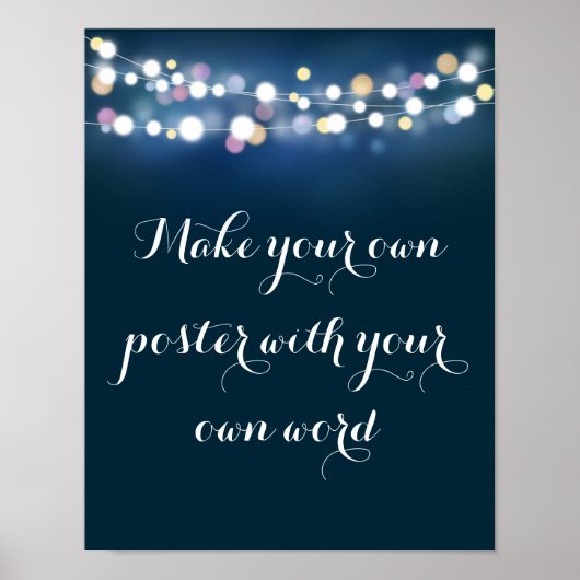 Marine mit Licht machen Ihr eigenes Poster drucken (Vorne)