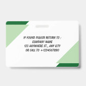 Marine | Mitarbeiter-Foto-ID Firmen-Sicherheitsaus Ausweis (Back)