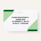 Marine | Mitarbeiter-Foto-ID Firmen-Sicherheitsaus Ausweis (Rückseite)