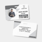 Marine | Mitarbeiter-Foto-ID Firmen-Sicherheitsaus Ausweis (Vorder- & Rückseite)