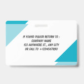 Marine | Mitarbeiter-Fotoidentifikations-Ausweis S Ausweis (Back)