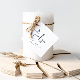 Marine | Moderne handgeschriebene SkriptWedding Vi Geschenkanhänger