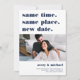 Marine | Modernes Hochzeitspause - Foto Save The Date