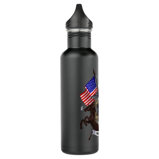 Marine-Mustang Trinkflasche (Links)