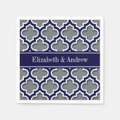 Marine-Namen-Monogramm des Serviette (Vorderseite)