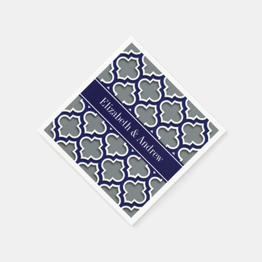 Marine-Namen-Monogramm des Serviette (Ecke)