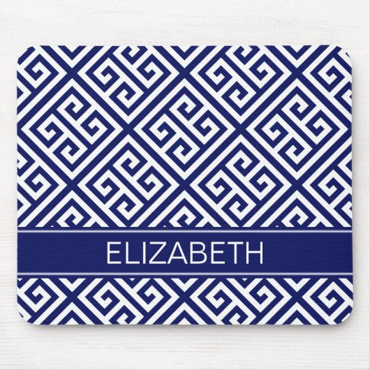 Marine-Namen-Monogramm Marine-Gewichts-MED Mousepad (Vorne)