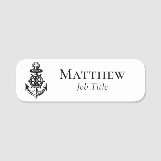 Marine Nautic Boat Business Namensschild (Vorderseite)