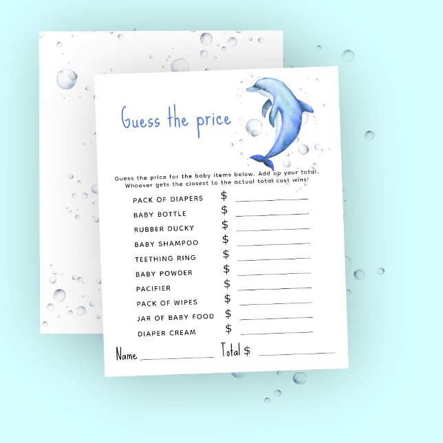 Marine nautische Party | Price Guess Game (Von Creator hochgeladen)