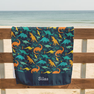 Marine Niedlich farbige Dinosaurier Muster Kids Strandtuch