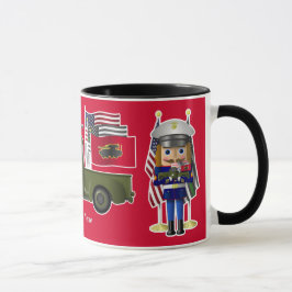 Marine Nutcracker mit wenig militärischem LKW Tasse