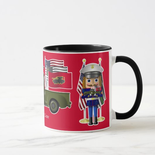 Marine Nutcracker mit wenig militärischem LKW Tasse (Rechts)