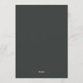 Marine-Ocker Chiaroscuro-Hochzeit Einladung (Rückseite)