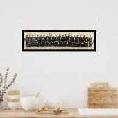 Marine Officers an Bord des WWI-Fotos 1918 Poster (Küche)